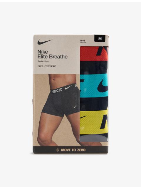 Nike Elite Breathe DRI-FIT Pack-Of-Three Stretch-Woven Trunks