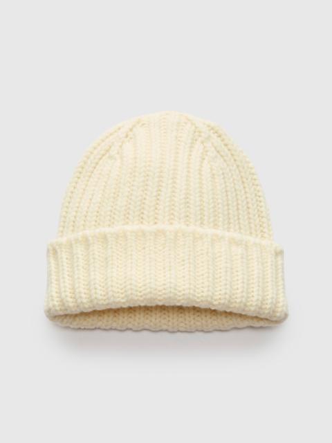 HOWLIN' "Brain Freezer" Wool Beanie in Ecru