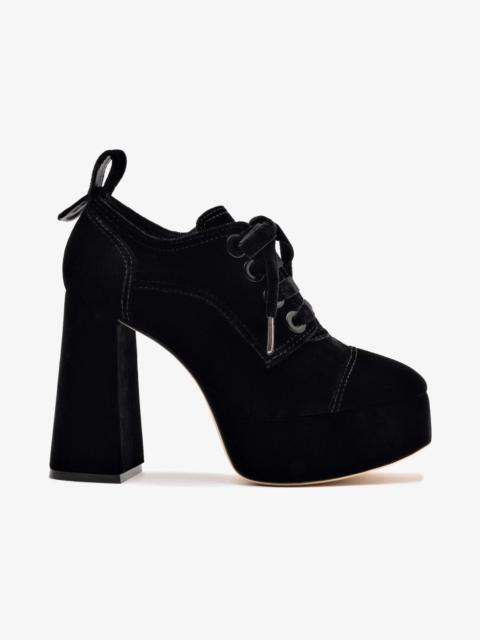 Larroudé Eleonor Bootie In Black Velvet