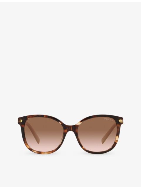 PR 22ZS square-frame tortoiseshell acetate sunglasses