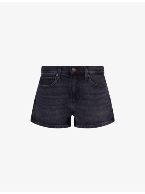 PAIGE Hayley Mid-Rise Denim Mini Shorts