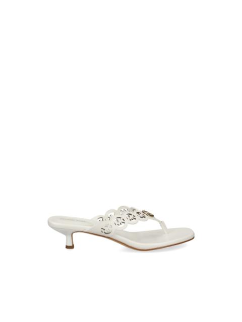 MICHAEL KORS logo-cutout kitten-heel sandals