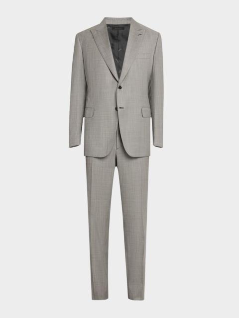 Brioni Men's Wool Sharkskin Suit
