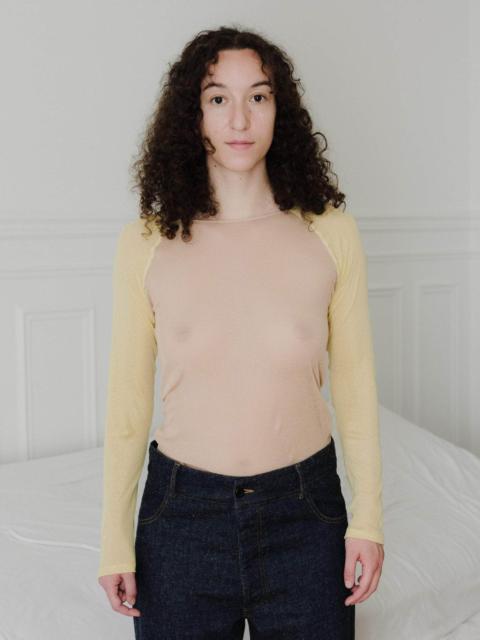 BASERANGE Gene Long Sleeve Tee - Fine Organic Cotton Rib