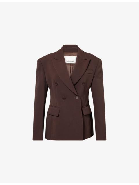 The Frankie Shop Doyer Cinched Woven Blazer