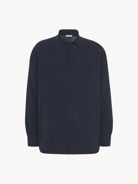 The Row Deloren Top in Cotton and Cashmere