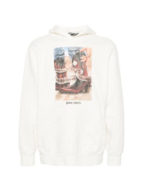 Palm Angels Dice Game cotton hoodie