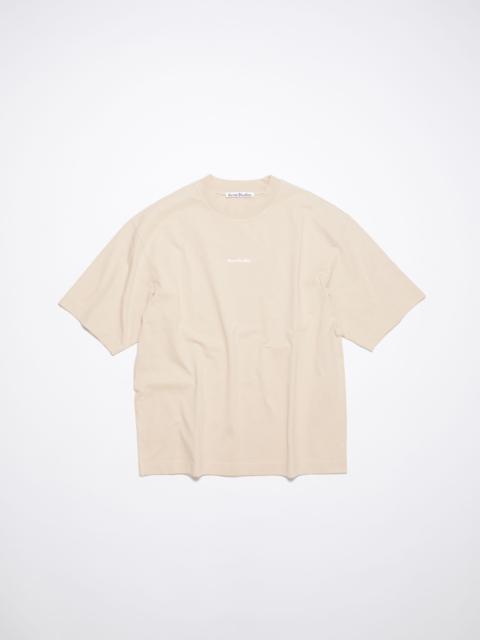 Acne Studios Logo t-shirt - Champagne beige