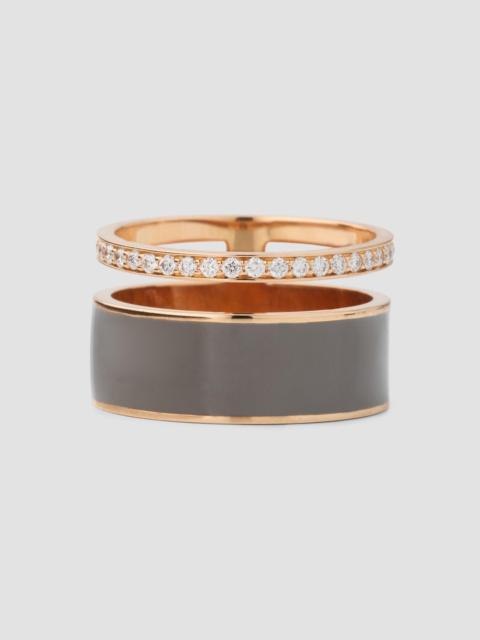 REPOSSI Women's Berbere 18K Pink Gold Diamond Double-Band Ring - Pink Gold