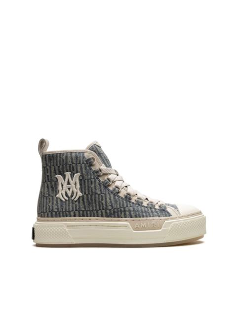 Court High denim sneakers