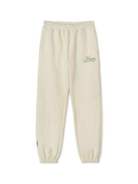MSGM Organic cotton jogging trousers certified by the MSGM Fantastic Green Capsule