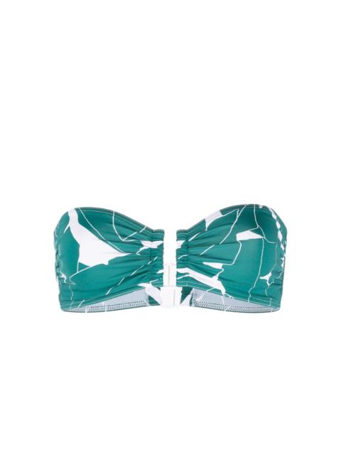 Tabac abstract-print bandeau bikini top