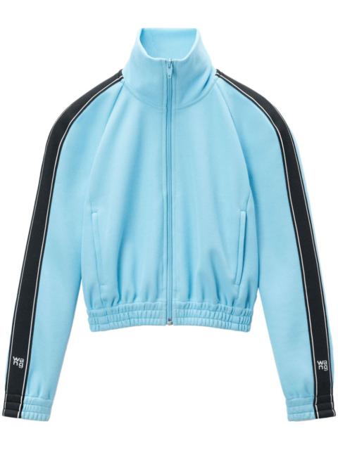 Cropped Track Jacket With Logo