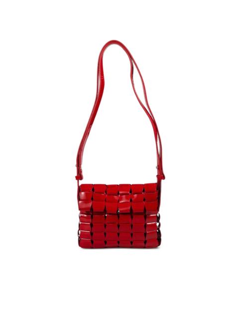 DRAGON DIFFUSION woven patent cross body bag