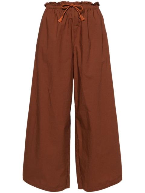 forte_forte drawstring-waist cotton trousers