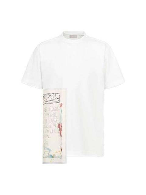 Dior DIOR And Raymond Pettibon Embroidered Unisex White 943J609G0554_C081