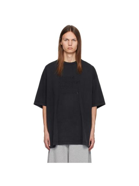 VETEMENTS Black 'I'm Not Doing Shit Today' T-Shirt
