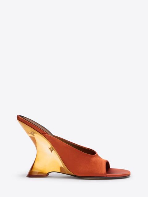 Dries Van Noten OPEN-TOE SATIN MULES