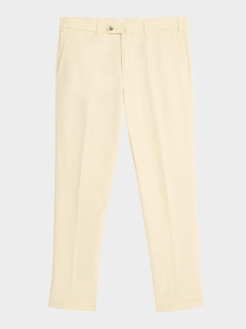 Loro Piana Men's Carlo Hyannis Straight Cotton Trousers