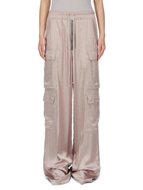 Rick Owens Cargobelas Charmeuse Wide-leg Pants