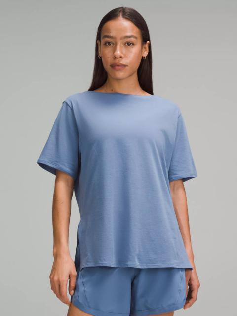 Relaxed-Fit Boatneck T-Shirt