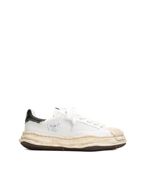 Maison MIHARAYASUHIRO torn-film attached canvas sneakers
