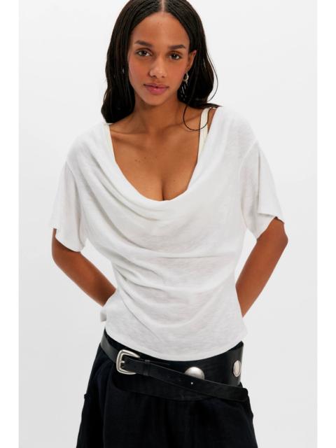 FREE PEOPLE We The Free Waterfall Cowl-Neck Top