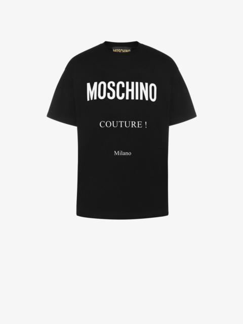 MOSCHINO COUTURE STRETCH JERSEY T-SHIRT