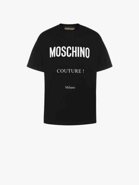 Moschino MOSCHINO COUTURE STRETCH JERSEY T-SHIRT