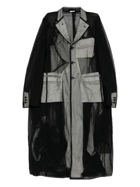 Comme des Garçons Homme Plus tulle cloth coat