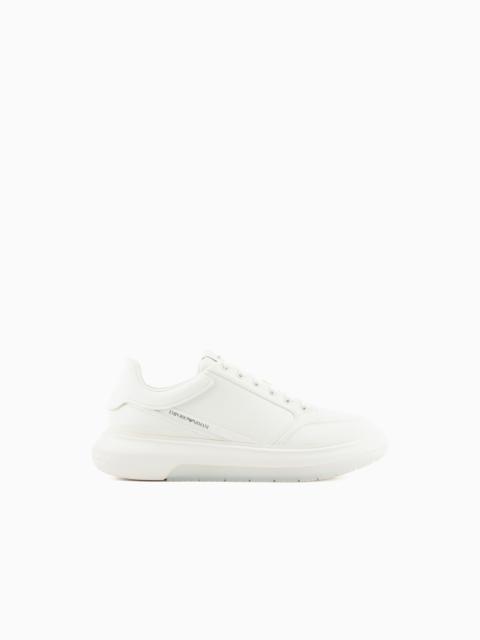 EMPORIO ARMANI Leather sneakers 와 side 로고