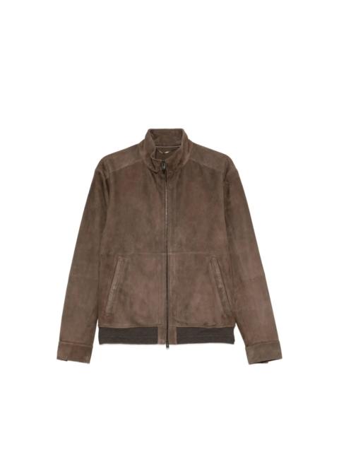 Canali SUEDE ZIP-UP JACKET