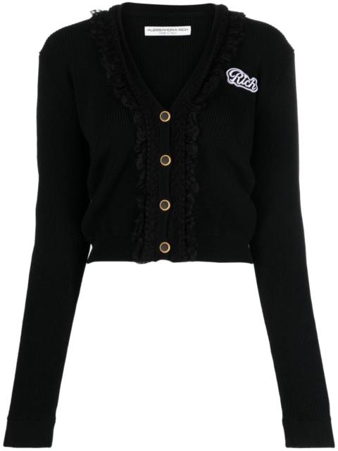 Alessandra Rich Rich ribbed-knit cardigan