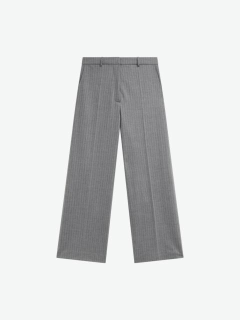 The Frankie Shop Brickell Striped Trousers - Grey/Brown