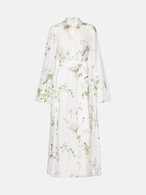 Erdem Floral printed silk midi dress