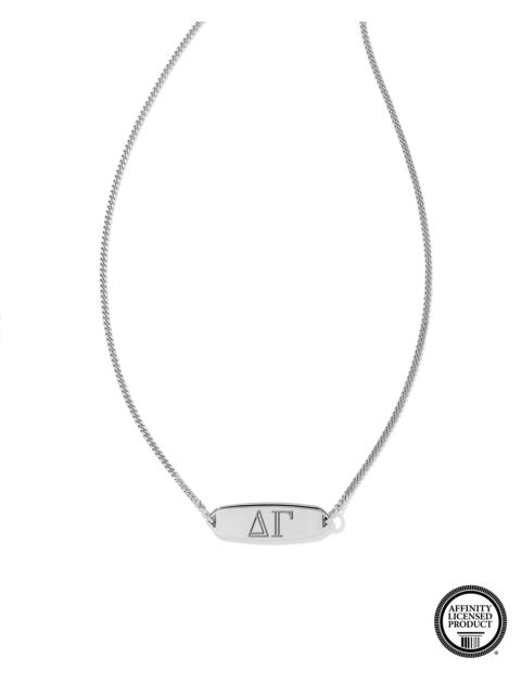 KENDRA SCOTT Delta Gamma Pendant Necklace in Sterling Silver