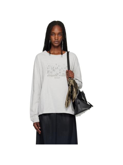Maison Margiela Gray Numerical T-shirt