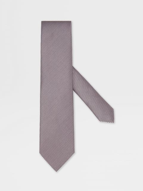 PINK JACQUARD SILK TIE