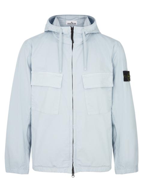 Hooded stretch-cotton jacket