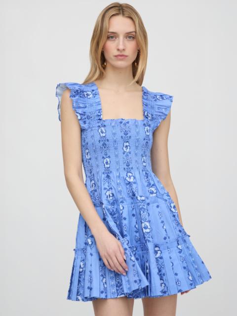 Hill House Home The Charlotte Nap Dress - Blue Arcadia Border