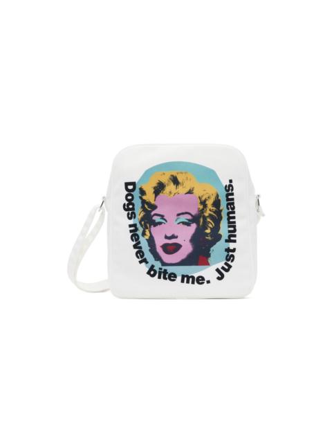 Comme des Garçons SHIRT White Andy Warhol Print Messenger Bag