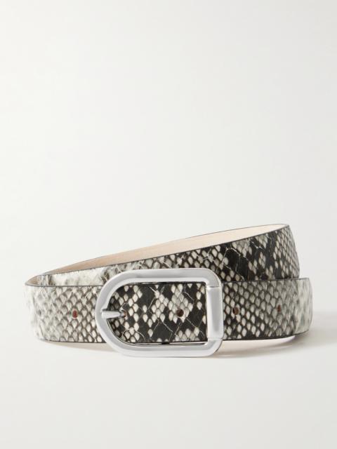 DÉHANCHE Mija Snake-effect Leather Belt