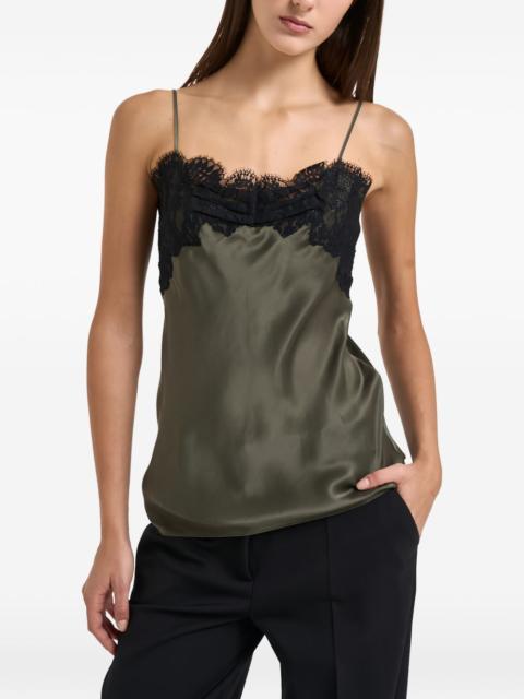 IRO lace-trim sleveeless top