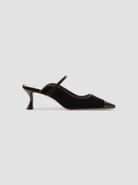 ALEXANDRE BIRMAN Women's Tita Wave 60MM Velvet Mules - Brown