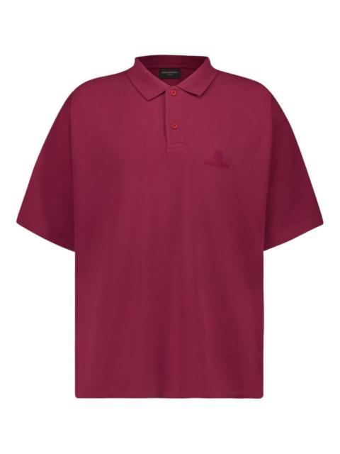 BALENCIAGA embroidered-logo polo shirt