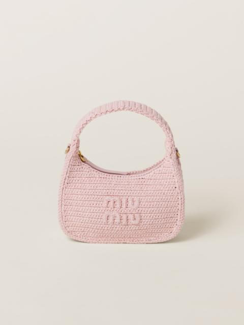 Miu Miu Wander crochet hobo bag