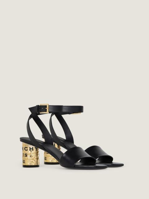 Givenchy TAPE HEEL SANDALS IN LEATHER