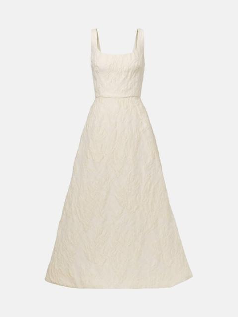 Monique Lhuillier Floral jacquard gown