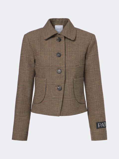 PATOU Prince of Wales check jacket