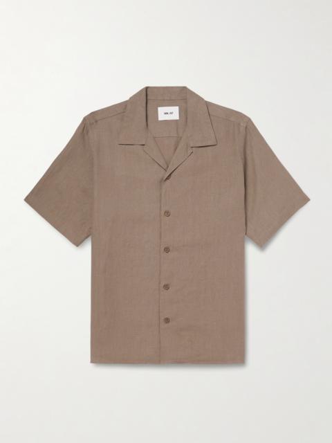 NN07 Julio 5708 Camp-Collar Linen Shirt
